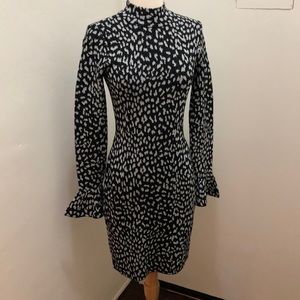 Michael Kors sparkly leopard fitted dress